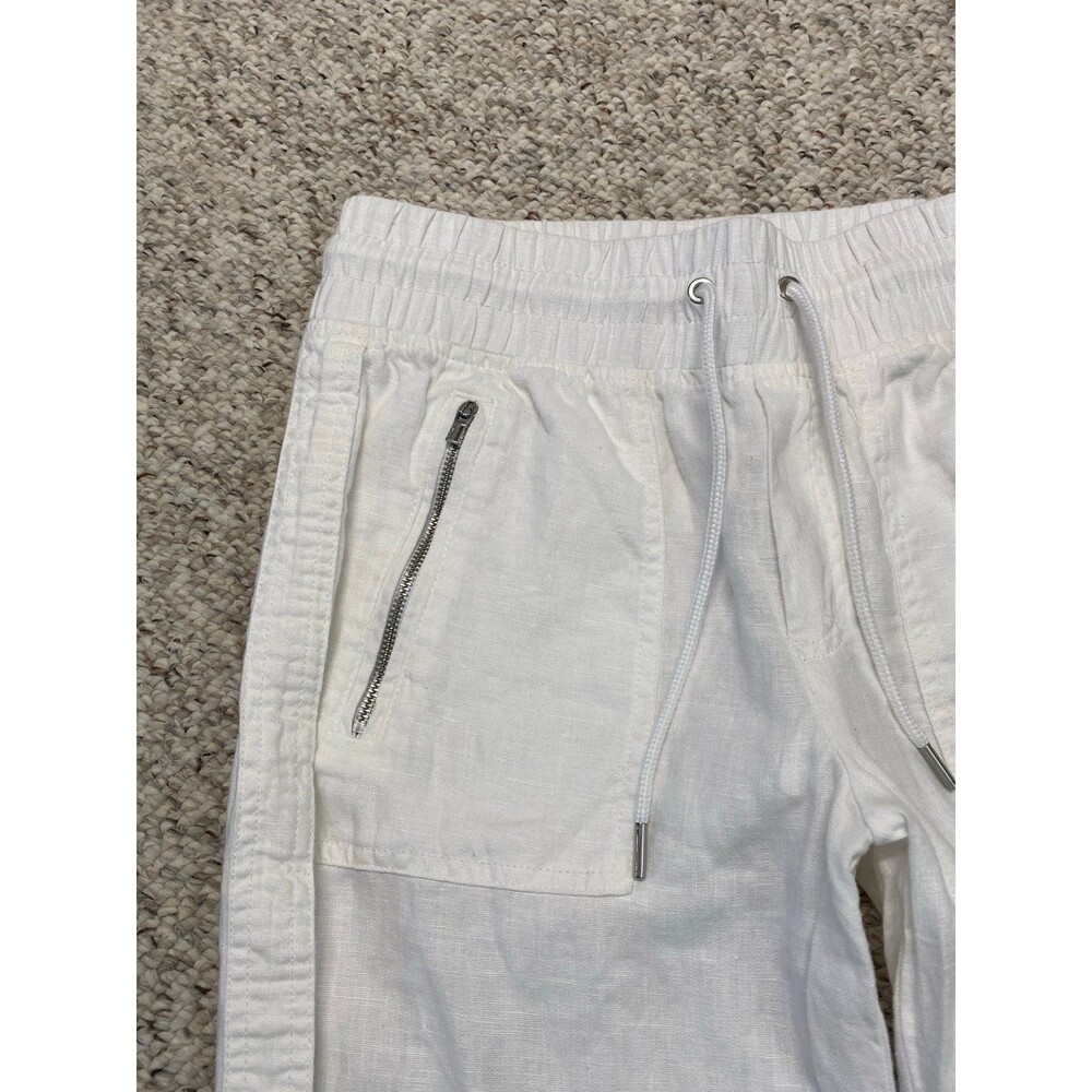 ATHLETA Cabo 100% Linen Joggers Calla White Size 2 NWOT - Picture 7 of 11